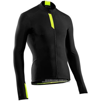 Abbigliamento Ciclismo Northwave Nero Giallo Manica Lunga e Salopette