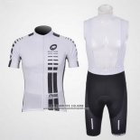 2011 Abbigliamento Ciclismo Assos Bianco e Nero Manica Corta e Salopette