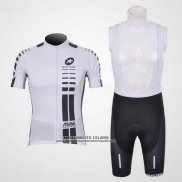 2011 Abbigliamento Ciclismo Assos Bianco e Nero Manica Corta e Salopette