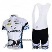 2013 Abbigliamento Ciclismo Orbea Nero e Bianco Manica Corta e Salopette