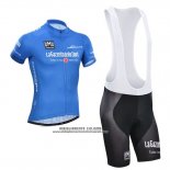 2014 Abbigliamento Ciclismo Giro d'Italia Blu Manica Corta e Salopette