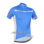 2016 Abbigliamento Ciclismo Castelli Blu e Bianco Manica Corta e Salopette