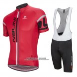 2016 Abbigliamento Ciclismo Nalini Rosso Manica Corta e Salopette