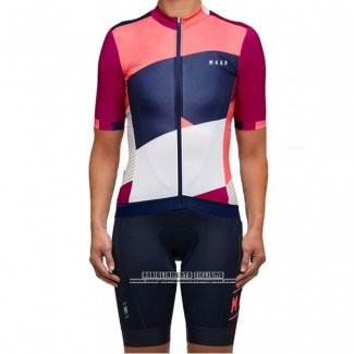 2017 Abbigliamento Ciclismo Donne Maap Bianco e Rosa Manica Corta e Salopette