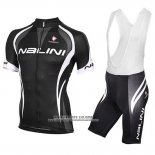 2018 Abbigliamento Ciclismo Nalini Nero e Bianco Manica Corta e Salopette