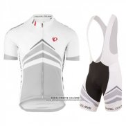 2018 Abbigliamento Ciclismo Pearl Izumi Bianco Grigio Manica Corta e Salopette