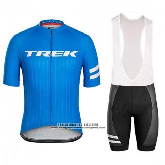 2018 Abbigliamento Ciclismo Trek Bontrager Blu Manica Corta e Salopette