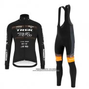 2018 Abbigliamento Ciclismo Trek Selle San Marco Nero Manica Lunga e Salopette