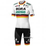 2020 Abbigliamento Ciclismo Bora Campione Germania Manica Corta e Salopette