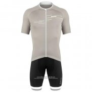 2020 Abbigliamento Ciclismo De Marchi Chiaro Grigio Manica Corta e Salopette