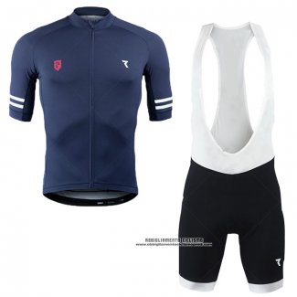 2020 Abbigliamento Ciclismo Ryzon Blu Manica Corta e Salopette