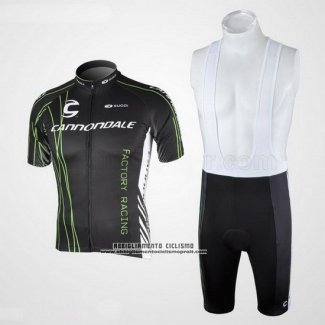 2010 Abbigliamento Ciclismo Cannondale Nero Manica Corta e Salopette