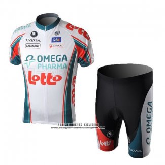 2010 Abbigliamento Ciclismo Omega Pharma Lotto Campione Italia Manica Corta e Salopette