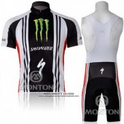 2011 Abbigliamento Ciclismo Specialized Bianco e Nero Manica Corta e Salopette