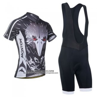 2014 Abbigliamento Ciclismo Monton Argentato e Marrone Manica Corta e Salopette