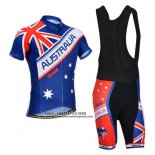 2014 Abbigliamento Ciclismo Monton Campione Australia Manica Corta e Salopette
