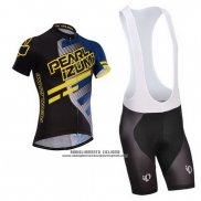 2014 Abbigliamento Ciclismo Pearl Izumi Nero e Giallo Manica Corta e Salopette