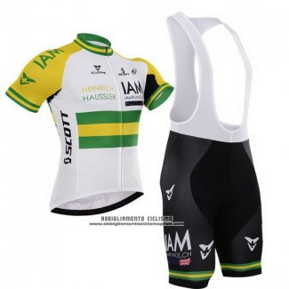 2015 Abbigliamento Ciclismo IAM Campione Austria Manica Corta e Salopette