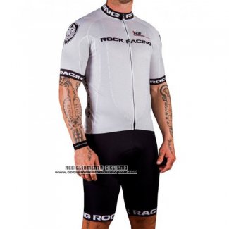 2016 Abbigliamento Ciclismo Rock Racing Argentato Manica Corta e Salopette