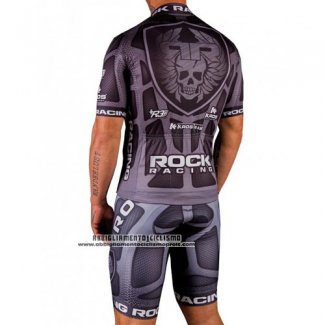 2016 Abbigliamento Ciclismo Rock Racing Marrone Manica Corta e Salopette