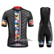 2016 Abbigliamento Ciclismo Trek Bontrager Nero e Rosso Manica Corta e Salopette