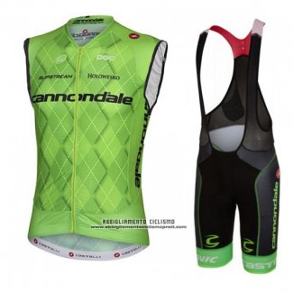 2016 Gilet Antivento Cannondale Verde e Nero