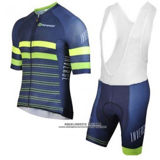 2017 Abbigliamento Ciclismo Inverse Blu Manica Corta e Salopette