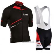 2017 Abbigliamento Ciclismo Northwave Blade Air Nero e Rosso Manica Corta e Salopette