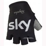 2018 Sky Guanti Corti Ciclismo Nero Bianco