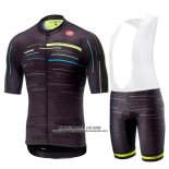 2019 Abbigliamento Ciclismo Castelli Tabula Rasa Nero Manica Corta e Salopette