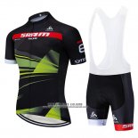 2019 Abbigliamento Ciclismo Sram Nero Verde Manica Corta e Salopette