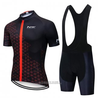 2020 Abbigliamento Ciclismo Northwave Nero Rosso Manica Corta e Salopette(1)