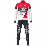 2021 Abbigliamento Ciclismo Androni Giocattoli Bianco Rosso Manica Lunga e Salopette