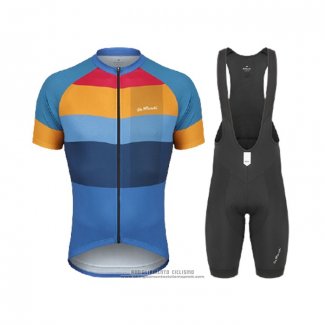 2021 Abbigliamento Ciclismo De Marchi Giallo Blu Manica Corta e Salopette