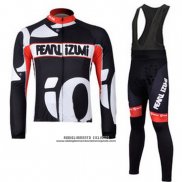 2010 Abbigliamento Ciclismo Pearl Izumi Nero e Bianco Manica Lunga e Salopette