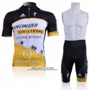 2011 Abbigliamento Ciclismo Specialized Giallo e Nero Manica Corta e Salopette