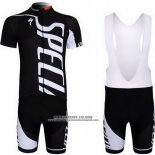 2012 Abbigliamento Ciclismo Specialized Bianco e Nero Manica Corta e Salopette