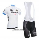 2014 Abbigliamento Ciclismo Giro d'Italia Bianco Manica Corta e Salopette