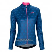 2016 Abbigliamento Ciclismo Donne Nalini Rosa e Blu Manica Lunga e Salopette