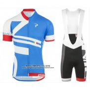 2016 Abbigliamento Ciclismo Pinarello Blu e Bianco Manica Corta e Salopette