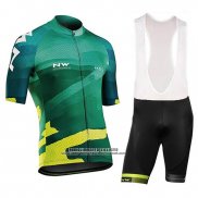 2018 Abbigliamento Ciclismo Northwave Blade Verde Manica Corta e Salopette