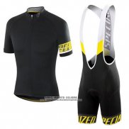 2018 Abbigliamento Ciclismo Specialized Nero Giallo Bianco Manica Corta e Salopette