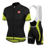 2020 Abbigliamento Ciclismo Castelli Nero Verde Rosso Manica Corta e Salopette