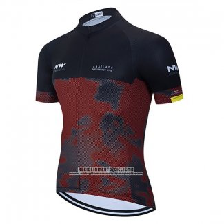 2020 Abbigliamento Ciclismo Northwave Nero Grigio Rosso Manica Corta e Salopette