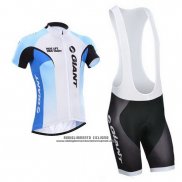 2014 Abbigliamento Ciclismo Giant Bianco Manica Corta e Salopette