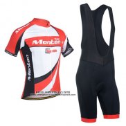 2014 Abbigliamento Ciclismo Monton Bianco e Rosso Manica Corta e Salopette