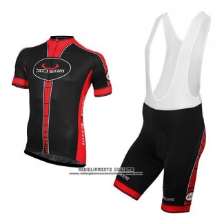 2016 Abbigliamento Ciclismo Bobteam Nero Manica Corta e Salopette