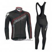 2016 Abbigliamento Ciclismo Specialized Ml Nero Rosso Manica Lunga e Salopette