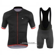 2017 Abbigliamento Ciclismo Giordana Silver Line Nero Manica Corta e Salopette