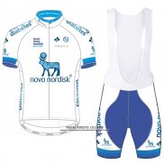 2017 Abbigliamento Ciclismo Novo Nordisk Bianco Manica Corta e Salopette